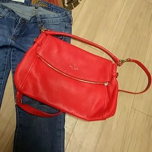 KATE SPADE RED SHOULDERBAG